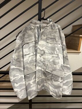 Balenciaga Men's Military Parka Jacket Size 3 / Large